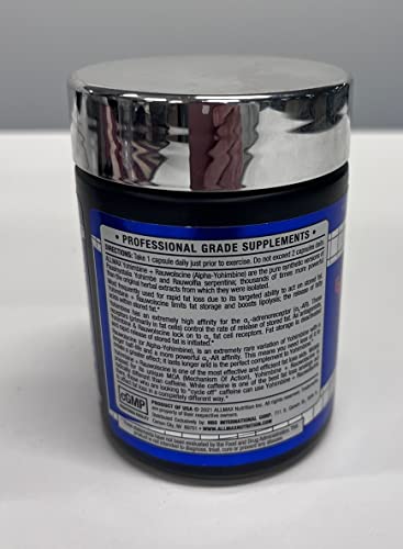 allmax suplemento yohimbina rauwolscina 60 cápsulas