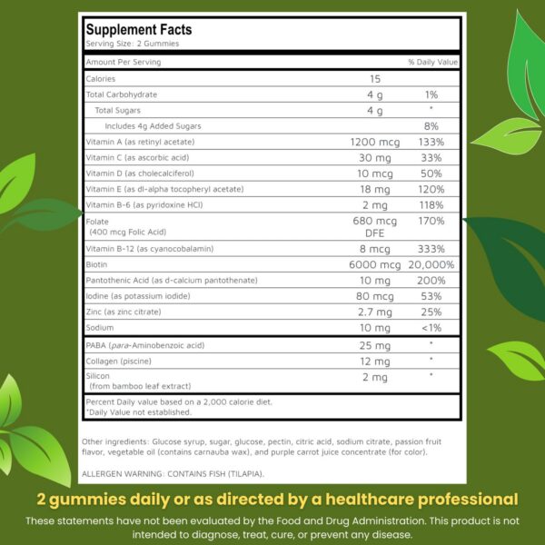 Detalle de la etiqueta de ingredientes