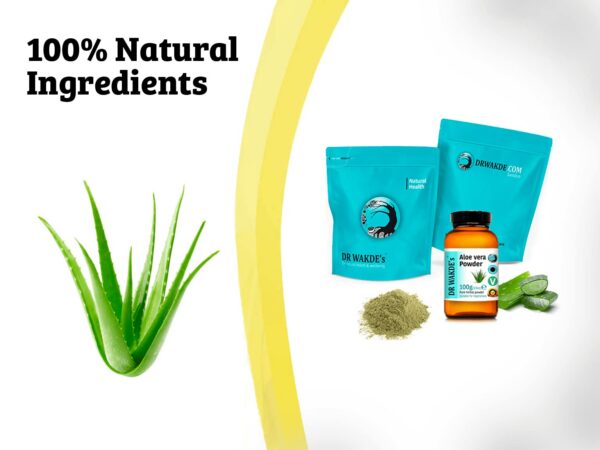 aloe vera dr wakde suplemento natural hierba pura bolsa y botella