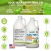 Jugo aloe vera orgánico para salud digestiva y alivio natural