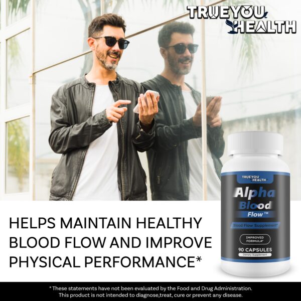 Detalle del empaque de Alpha Blood Flow