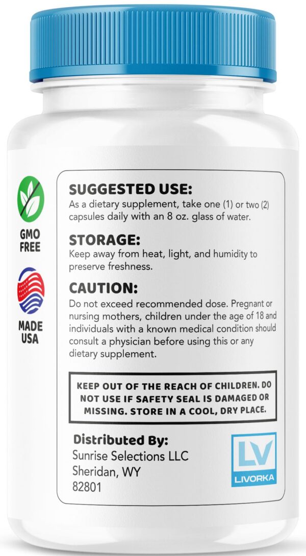 Vista lateral de Alpha Labs cápsulas