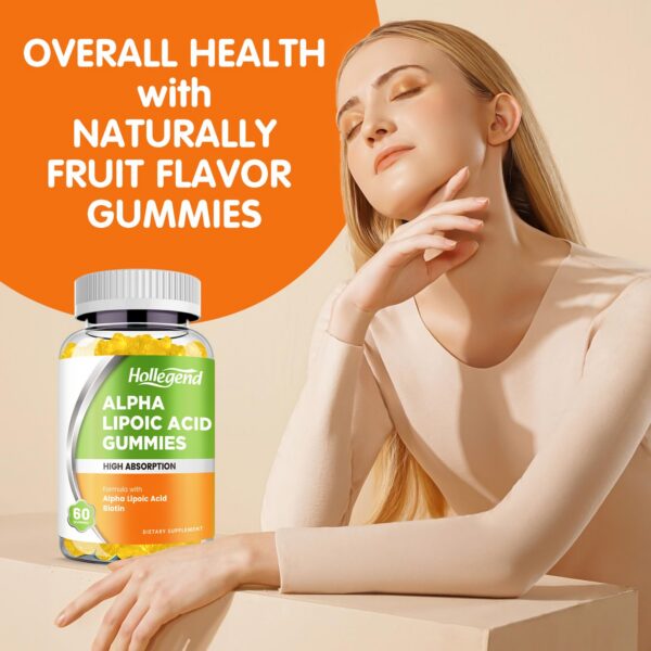 Conjunto de 60 gomitas Alpha Lipoic Acid