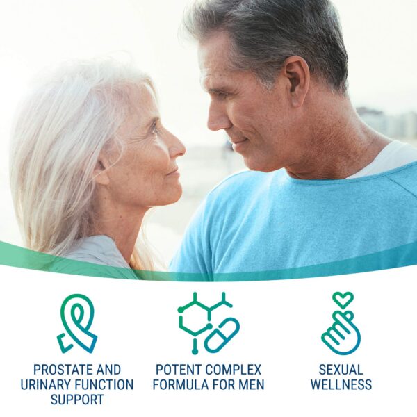 Suplemento con ingredientes naturales para próstata masculina