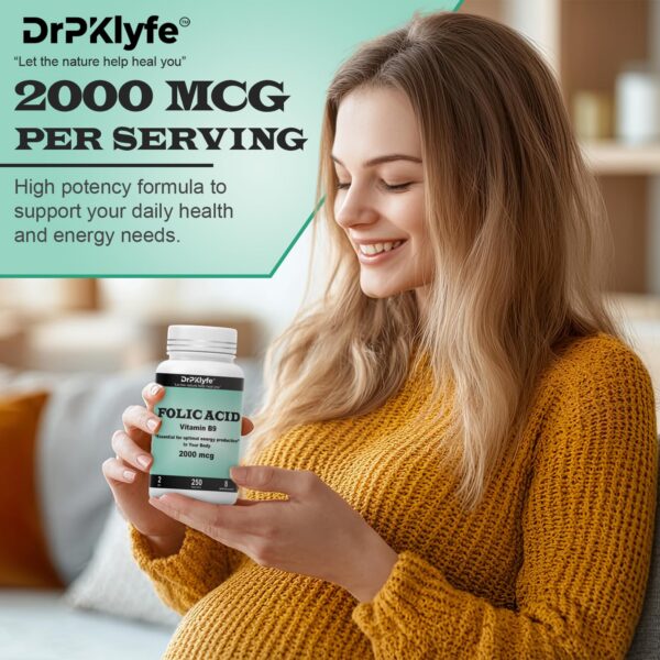 Alta potencia suplemento ácido fólico DrPKLyfe