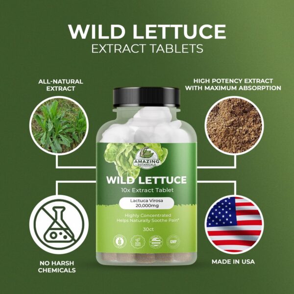 Detalle ingredientes Amazing Botanicals extracto lechuga silvestre