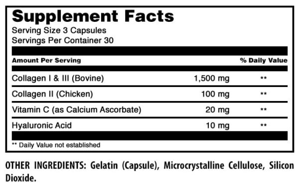 Cápsulas de colágeno en blister