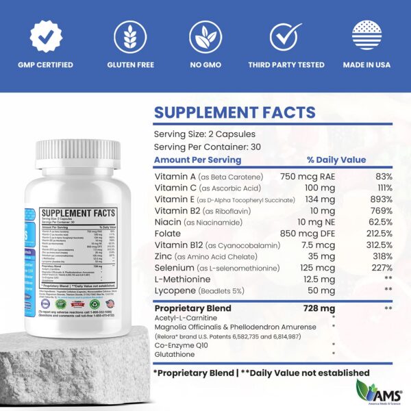 Zinc, CoQ10 y ácido fólico como ingredientes