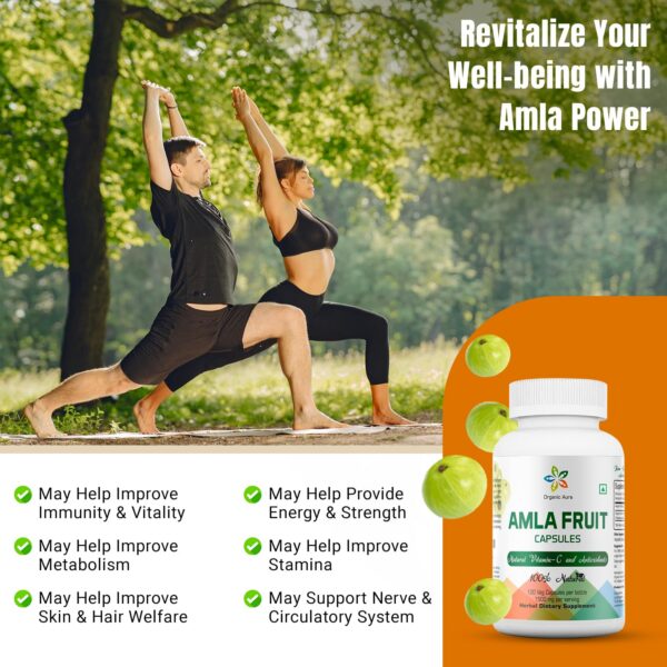 Amla natural cápsulas antioxidantes para bienestar general