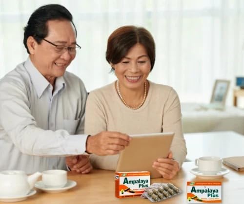 Suplemento herbal Ampalaya con ingredientes naturales