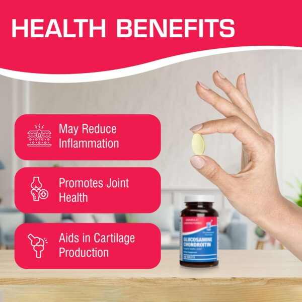 Lado de la caja glucosamina condroitina