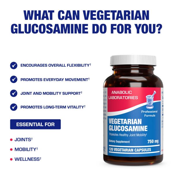 Envase y etiqueta del producto glucosamina vegana