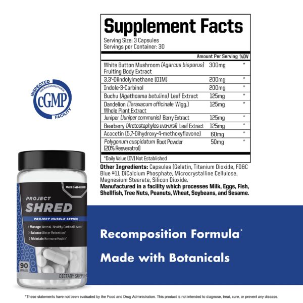 Detalle de etiqueta de Project Shred