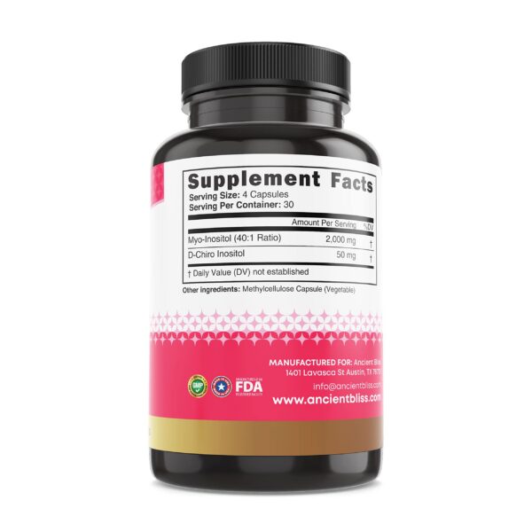 Vista lateral de la botella