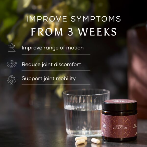 Frasco con etiqueta Noble Collagen