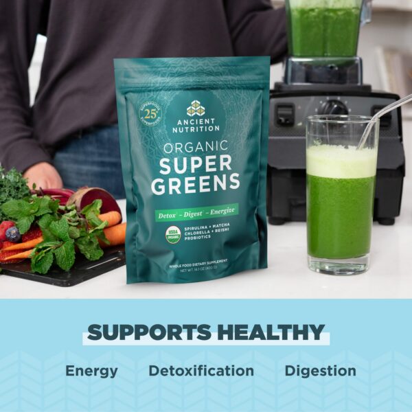 Ancient Nutrition Super Greens envase frontal