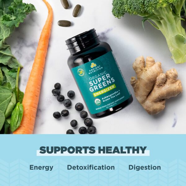 Ancient Nutrition Supergreens Energizer caja