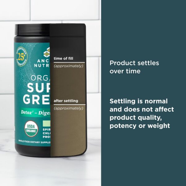 Ancient Nutrition SuperGreens polvo con probióticos sabor menta