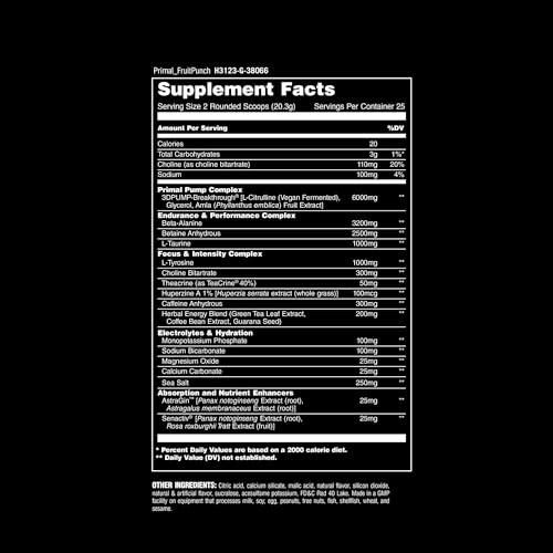 Animal Primal mezcla fácil de preparar para entrenamiento intenso