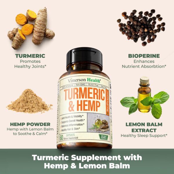 Apoyo articular con suplementos de cúrcuma curcumina cáñamo