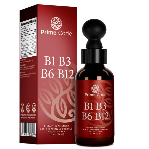 Apoyo inmunológico con gotas líquidas Vitamina B Prime Code