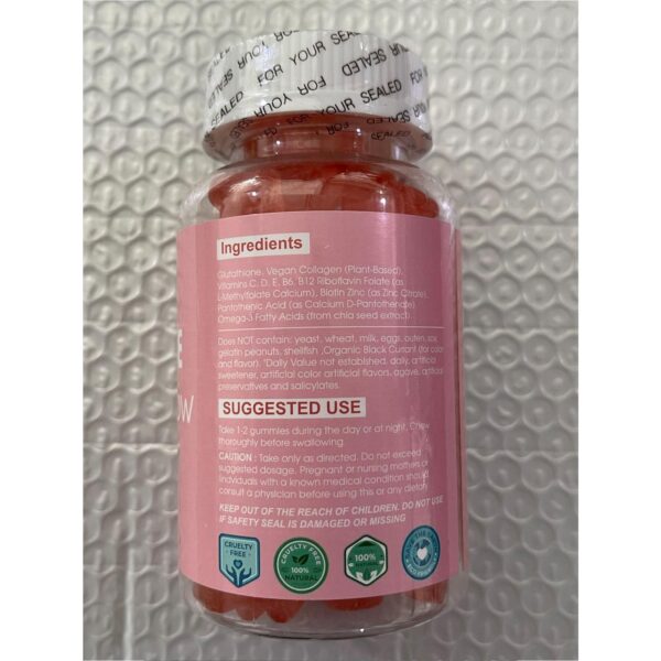 Presentación de 60 gomitas por botella