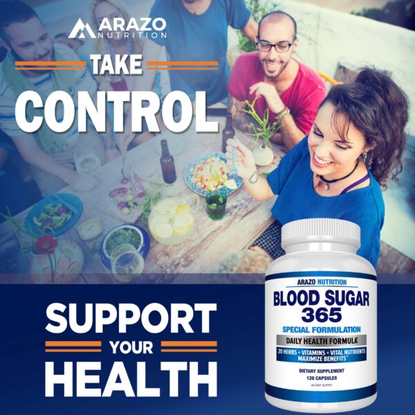 Version 1.0.0 Arazo Blood Sugar 365 apoyo metabolismo energético