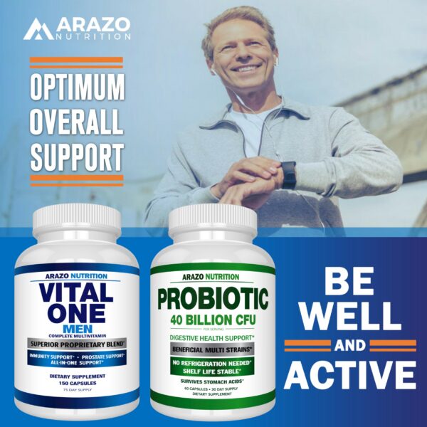 Version 1.0.0 Multivitamínico Vital One para hombres Arazo Nutrition, caja