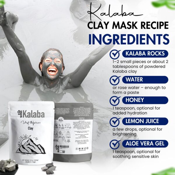 Arcilla natural Kalaba para desintoxicación y bienestar