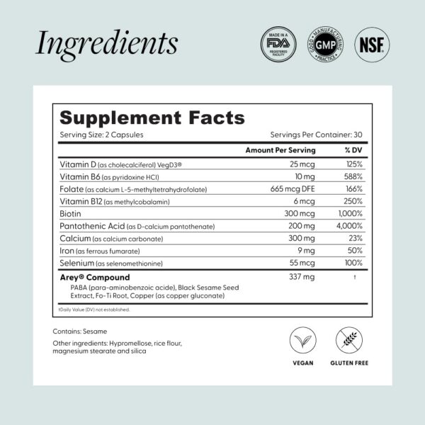 Frasco Arey Not Today con etiqueta legible