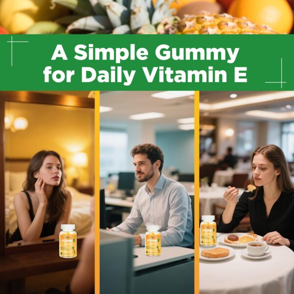 Etiqueta y componente de Vitamina E