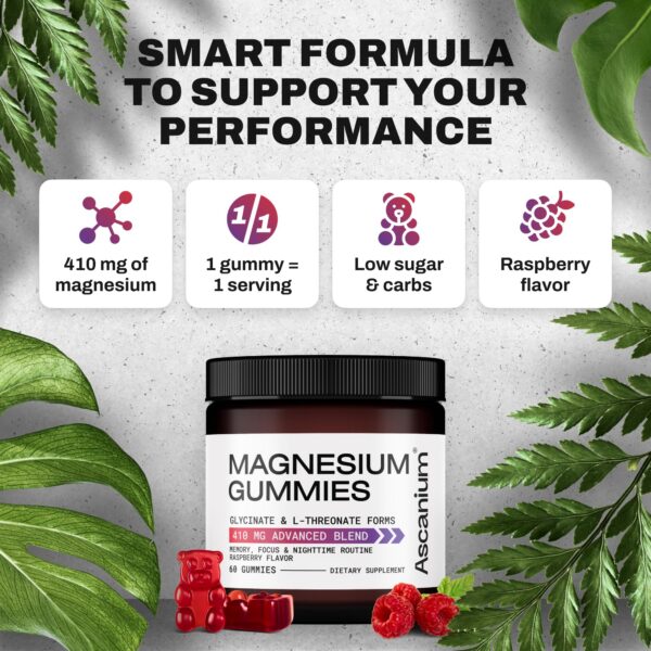 Gomitas de magnesio en frasco