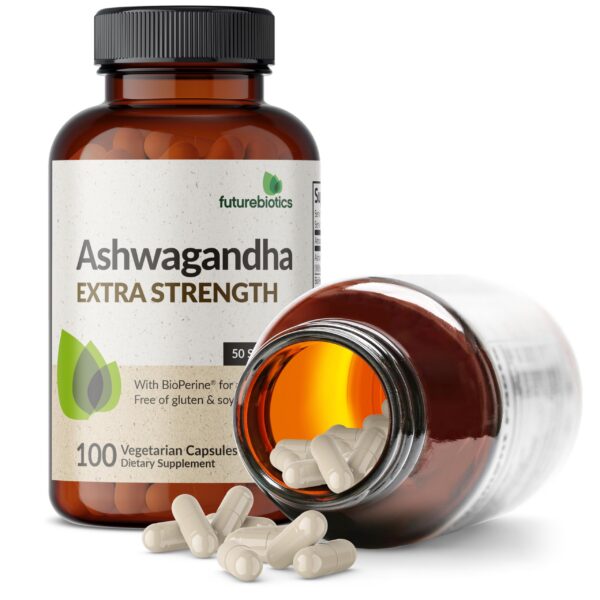 Ashwagandha cápsulas 150 mg Futurebiotics para estado de ánimo