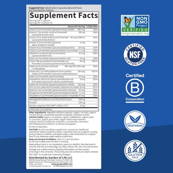Version 1.0.0 Ashwagandha en frasco de suplemento
