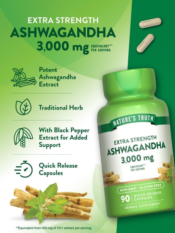 Ashwagandha cápsulas fuerza extra Nature's Truth