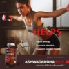 Ashwagandha cápsulas veganas KSM66 para equilibrio hormonal