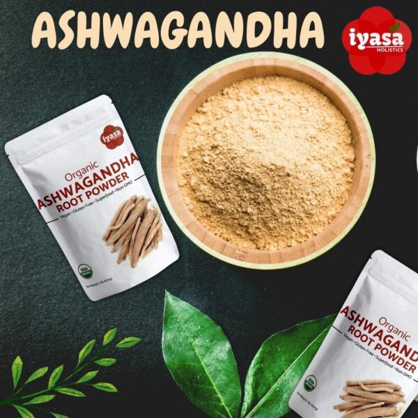 Ashwagandha Iyasa Holistics polvo orgánico resealable