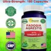 Etiqueta con potencias 600 mg y 400 mg