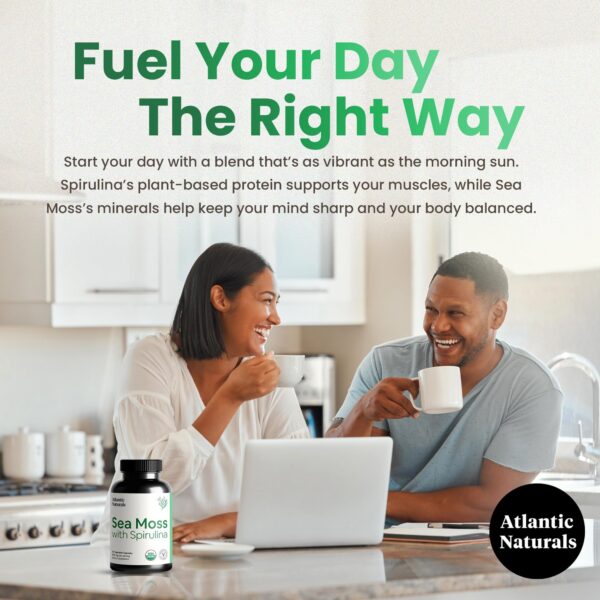 Atlantic Naturals cápsulas de musgo marino ricas en nutrientes