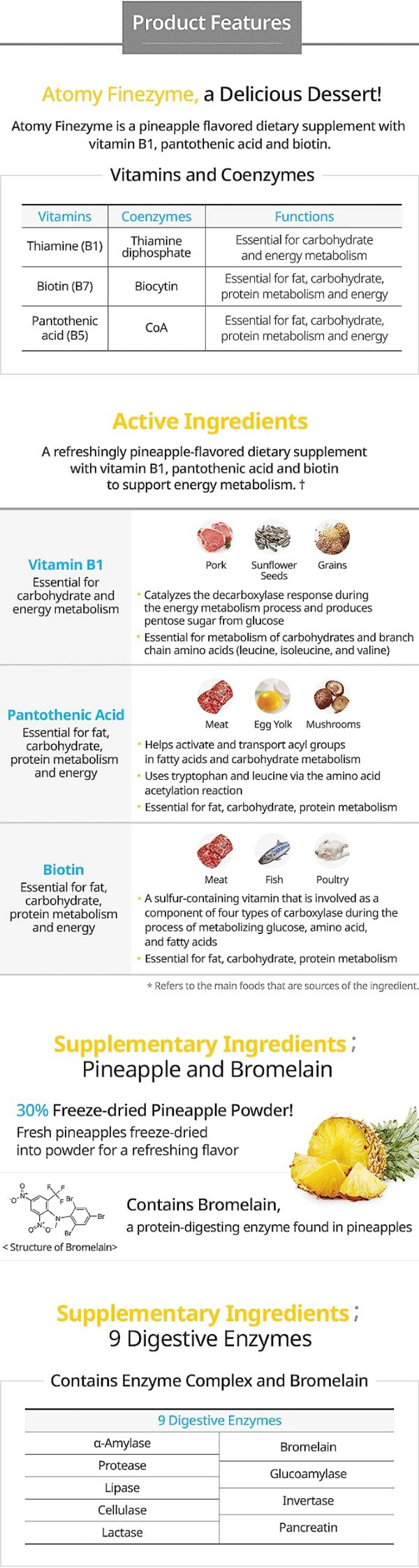 Paquetes individuales de Atomy Finezyme