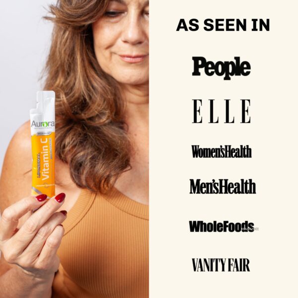 Version 1.0.0 Aurora Nutrascience suplemento vitamina c liposomal 10 paquetes