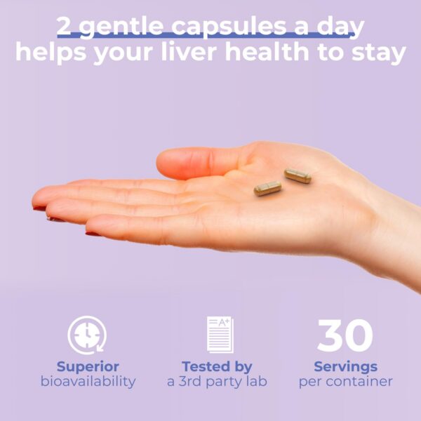 Envase y etiqueta Liver Shield & Cleanse