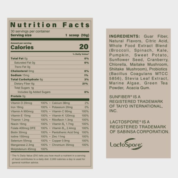 B.Wild bebida saludable antioxidante basado en plantas 300 g