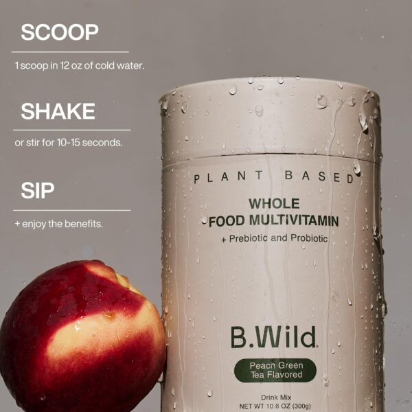 B.Wild multivitamínico natural té verde con sabor durazno