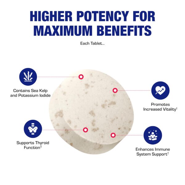 Version 1.0.0 Frasco de tabletas yodo kelp marina