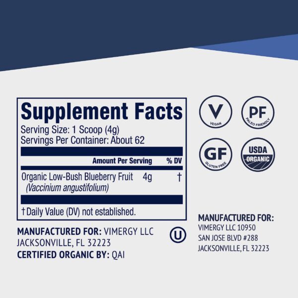 Version 1.0.0 Caja Vimergy Arándano Silvestre 250 g