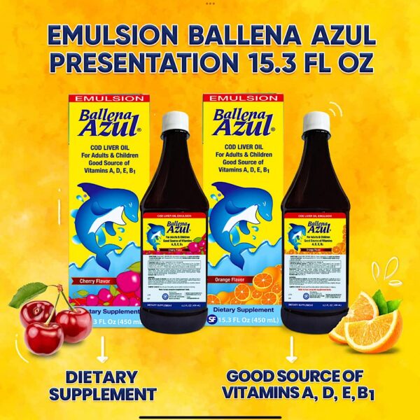 Presentación de emulsión Ballena Azul