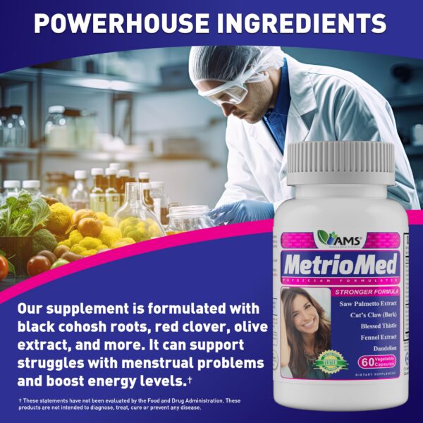 Balance hormonal y energía femenina con suplemento MetrioMed