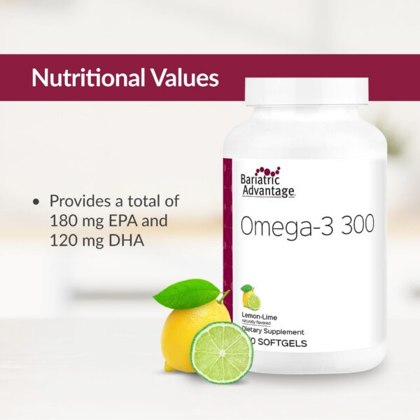 Detalle de etiqueta Omega-3 300 EPA DHA