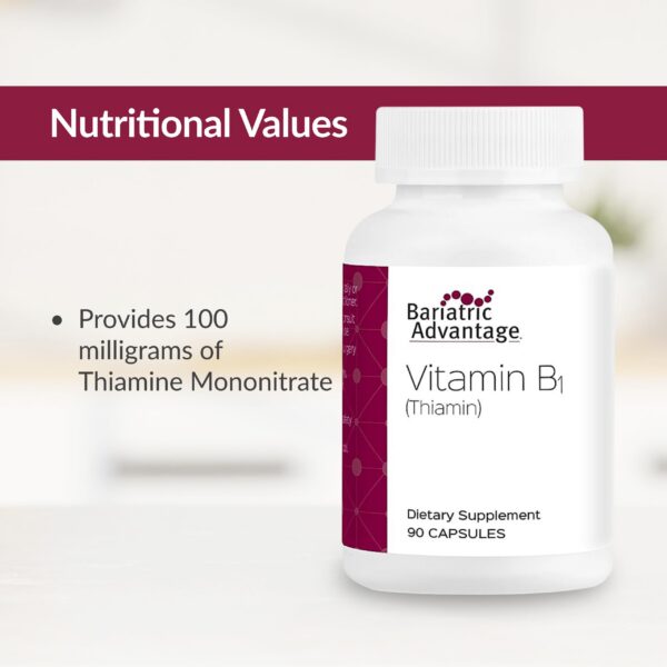 Version 1.0.0 Bariatric Advantage suplemento tiamina presentación cajas